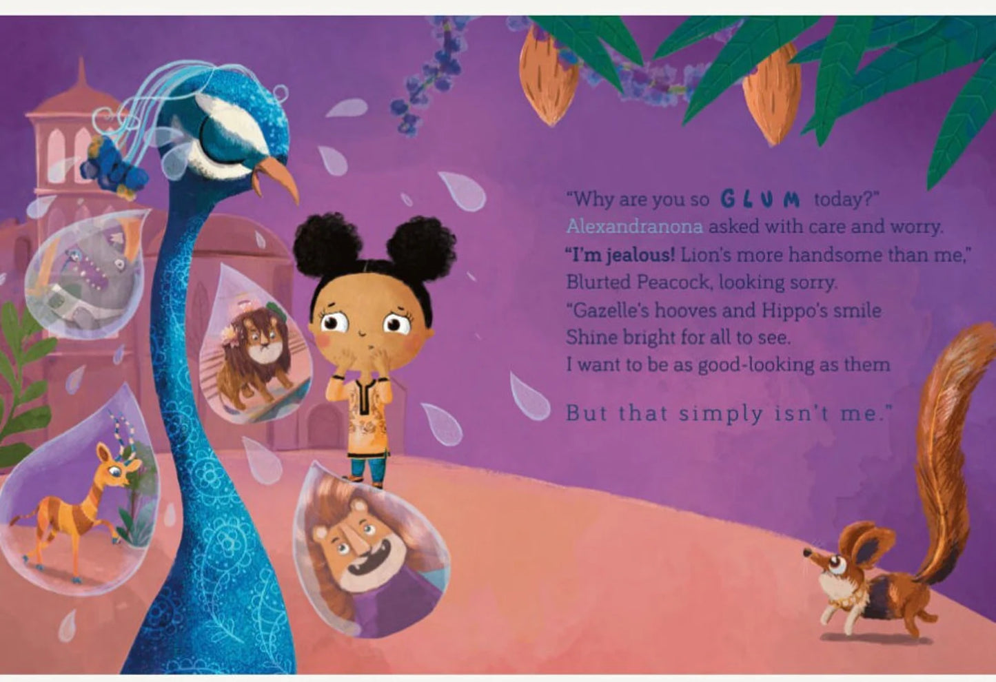 "What Secret Does the Peacock Hold?" Personalized Book with Stickers