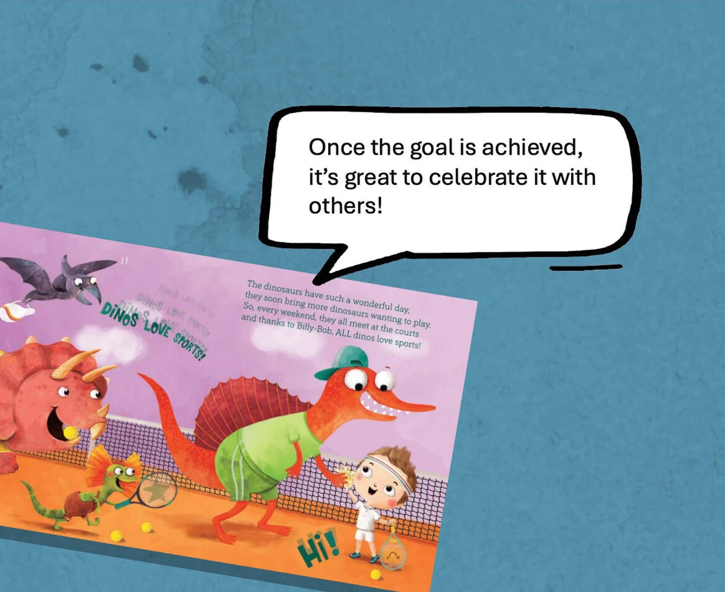"Can Dinosaurs Play Tennis?" Personalized Book with Stickers