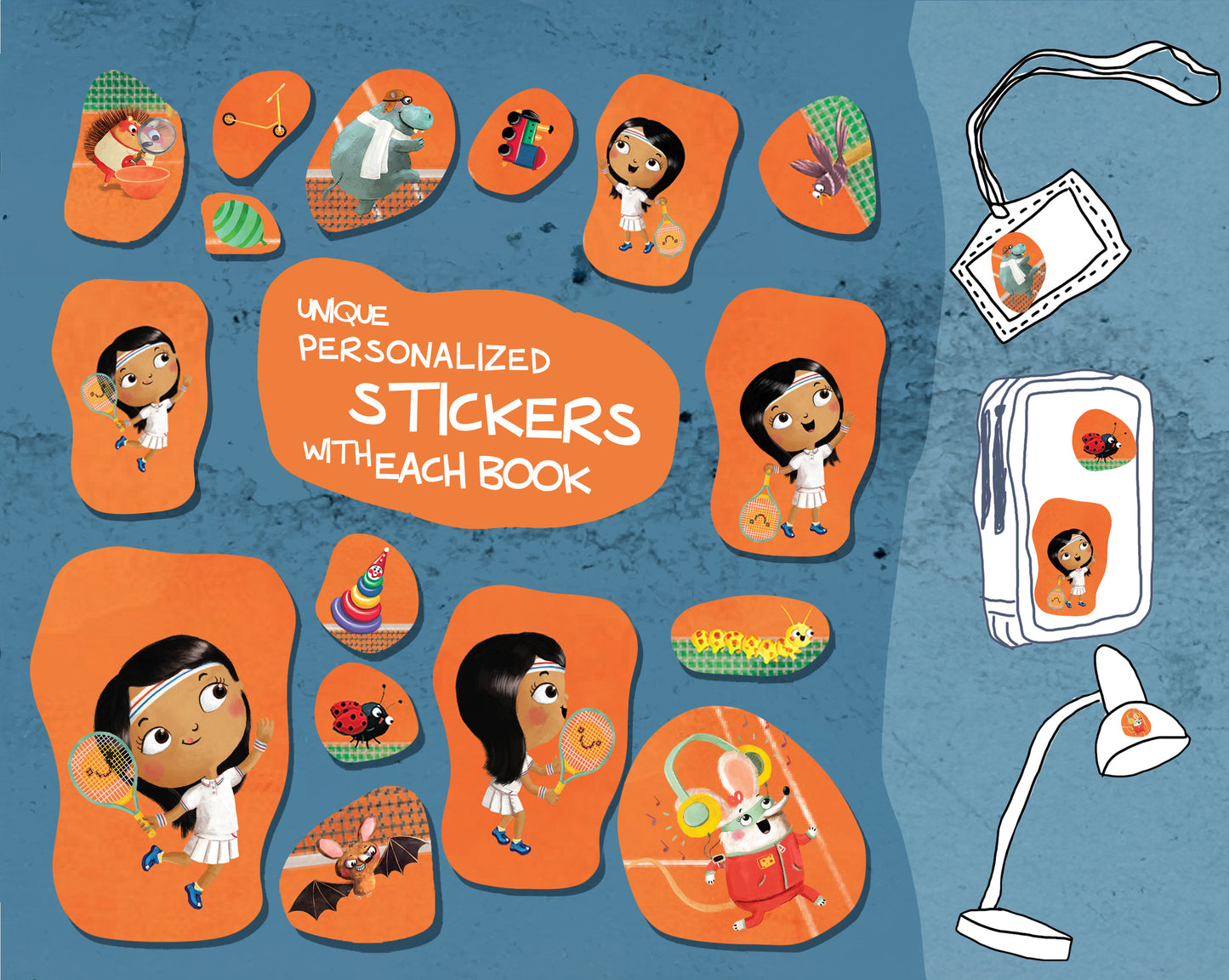 "Can Dinosaurs Play Tennis?" Personalized Book with Stickers