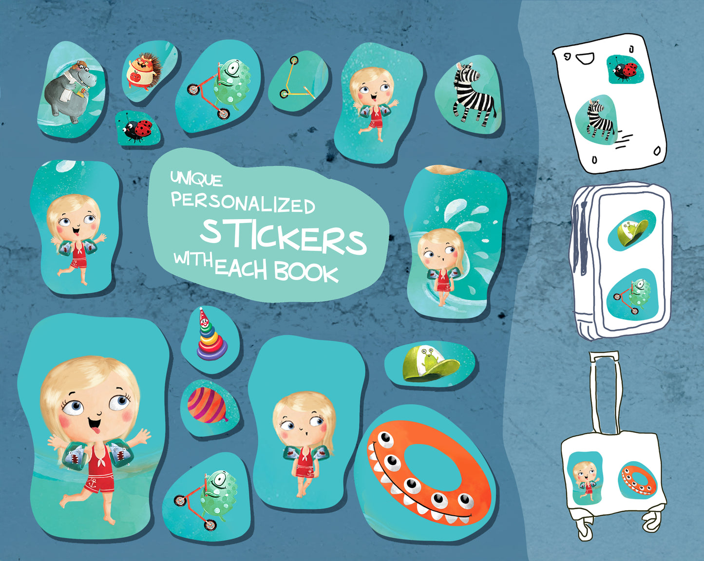 "The BIG Splash" Personalized Book with Stickers