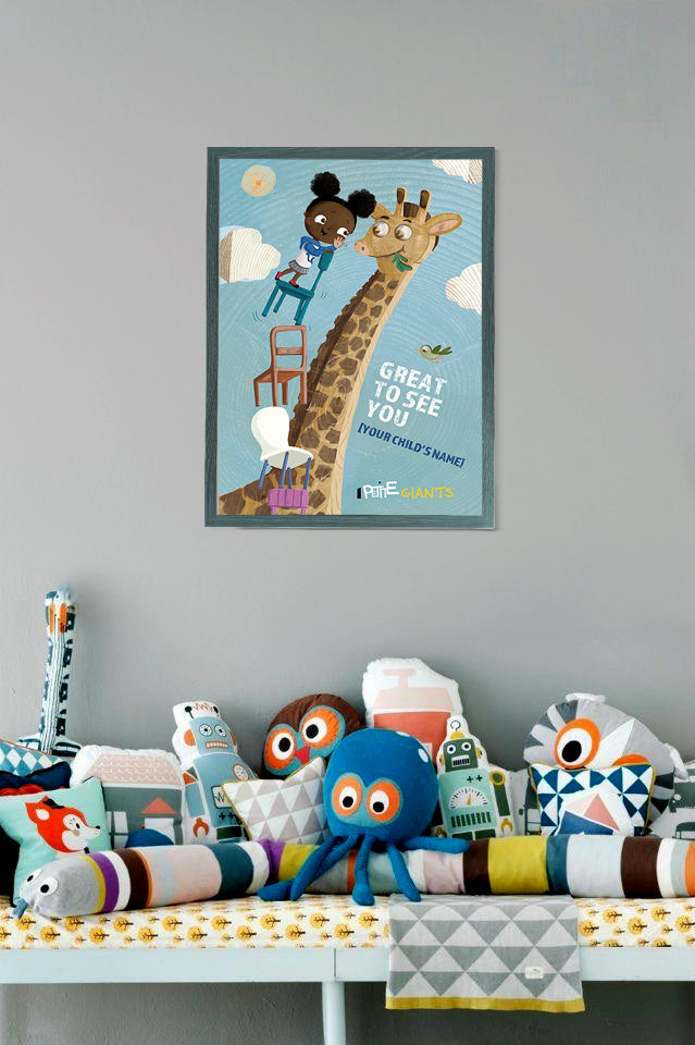 "My Friend Giraffe" Personalized Poster