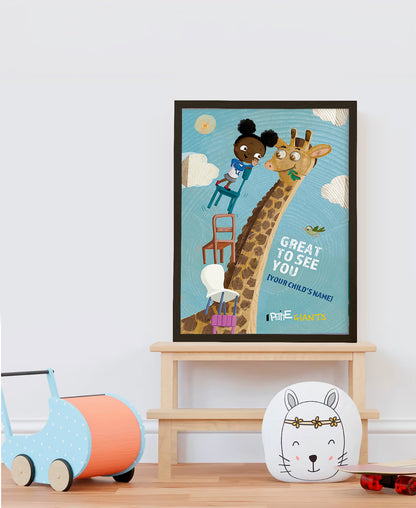 "My Friend Giraffe" Personalized Poster