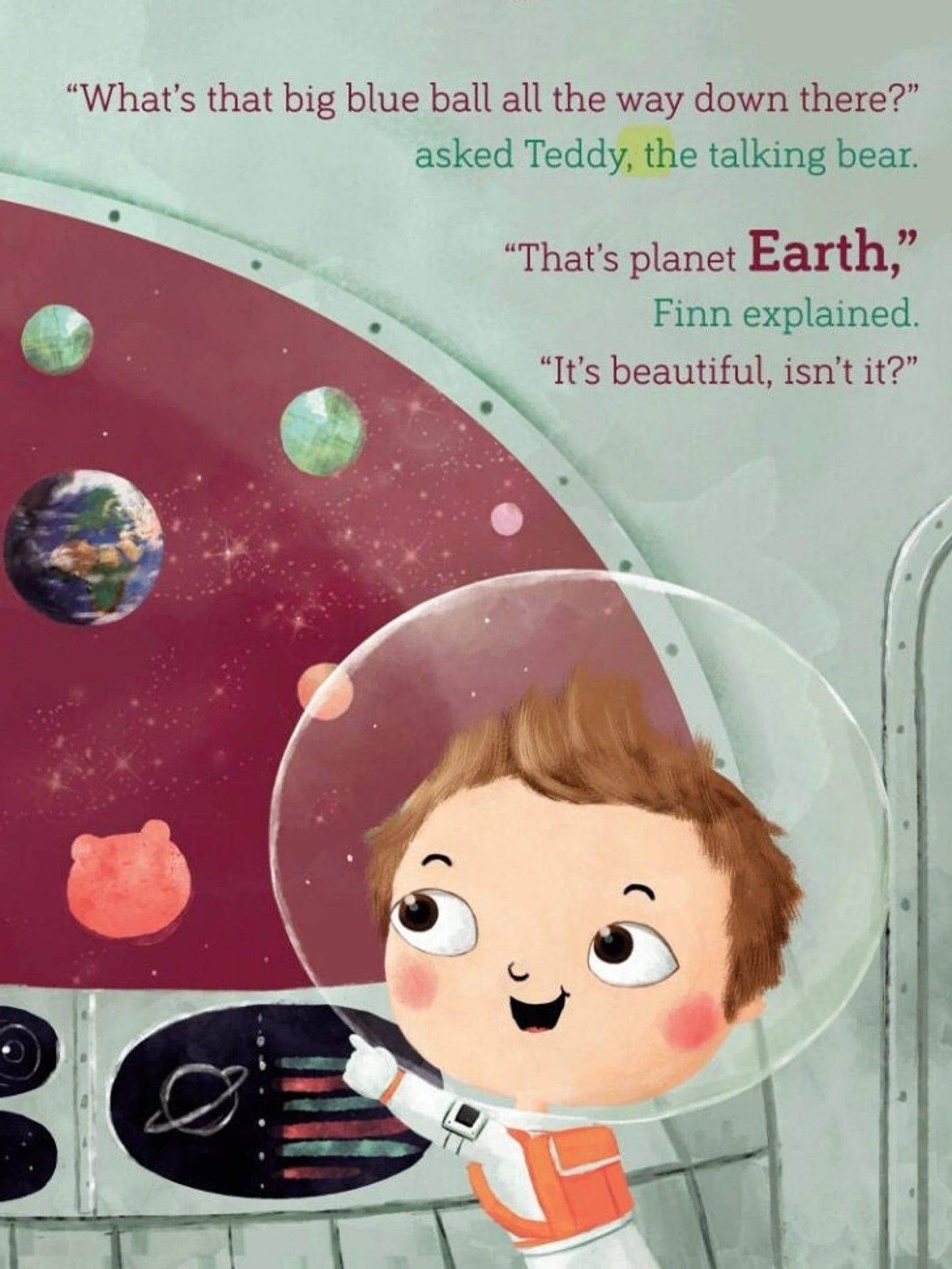 "The Homesick Astronaut" Personalized Book with Stickers