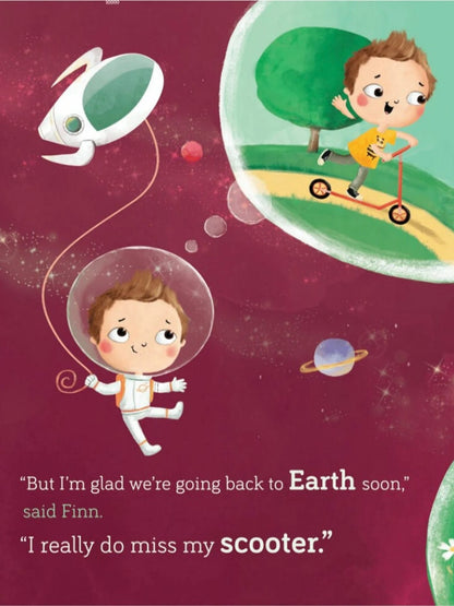 "The Homesick Astronaut" Personalized Book with Stickers