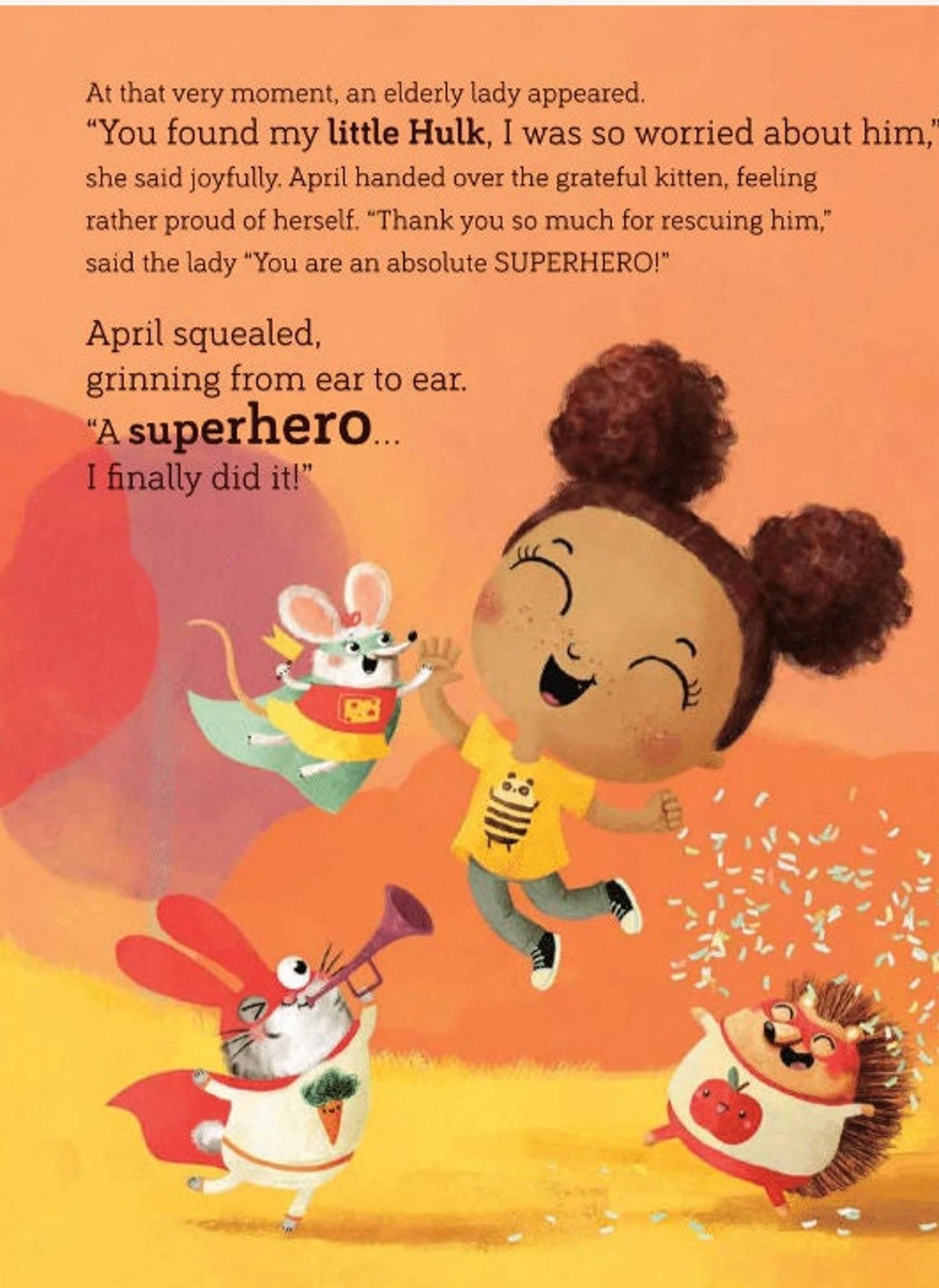 "The Day I Became a Superhero" Personalized Book with Stickers