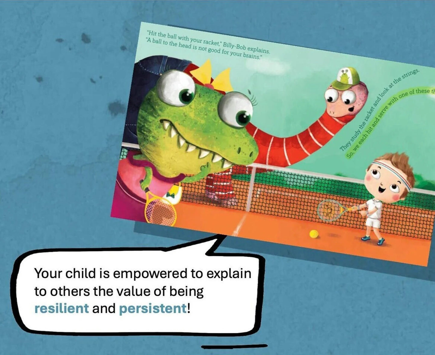 "Can Dinosaurs Play Tennis?" Personalized Book with Stickers