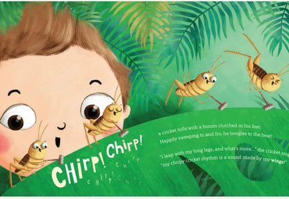 "The Cricket Chirps" Personalized Book with Stickers