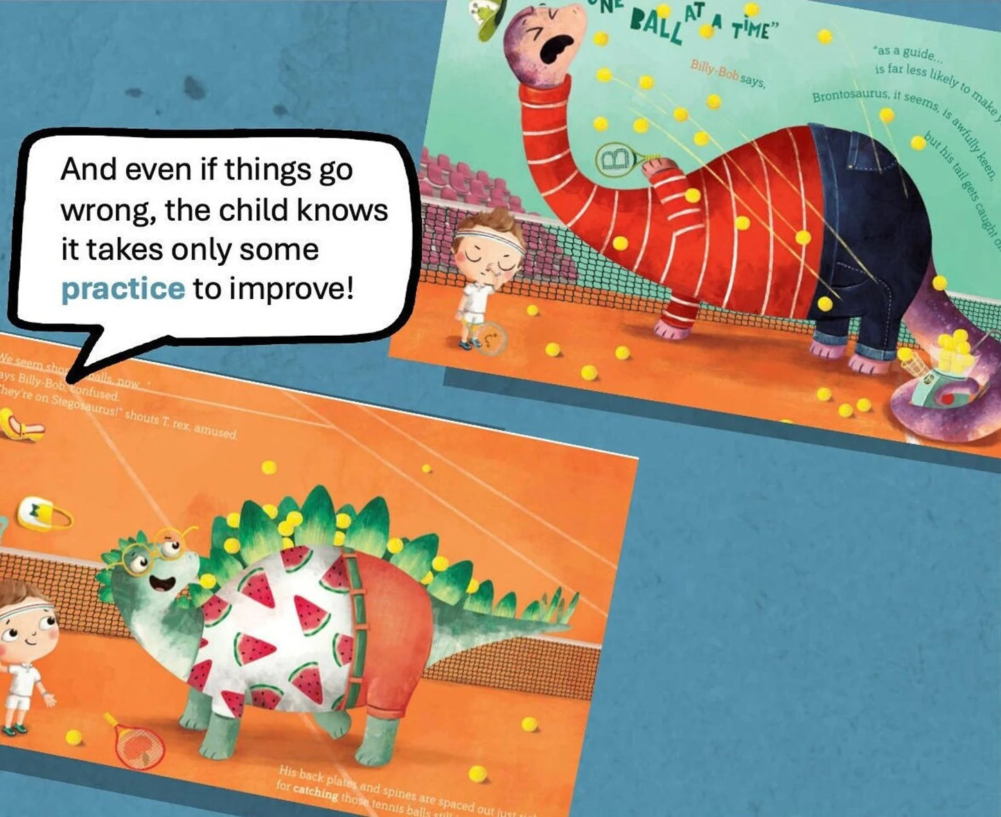 "Can Dinosaurs Play Tennis?" Personalized Book with Stickers