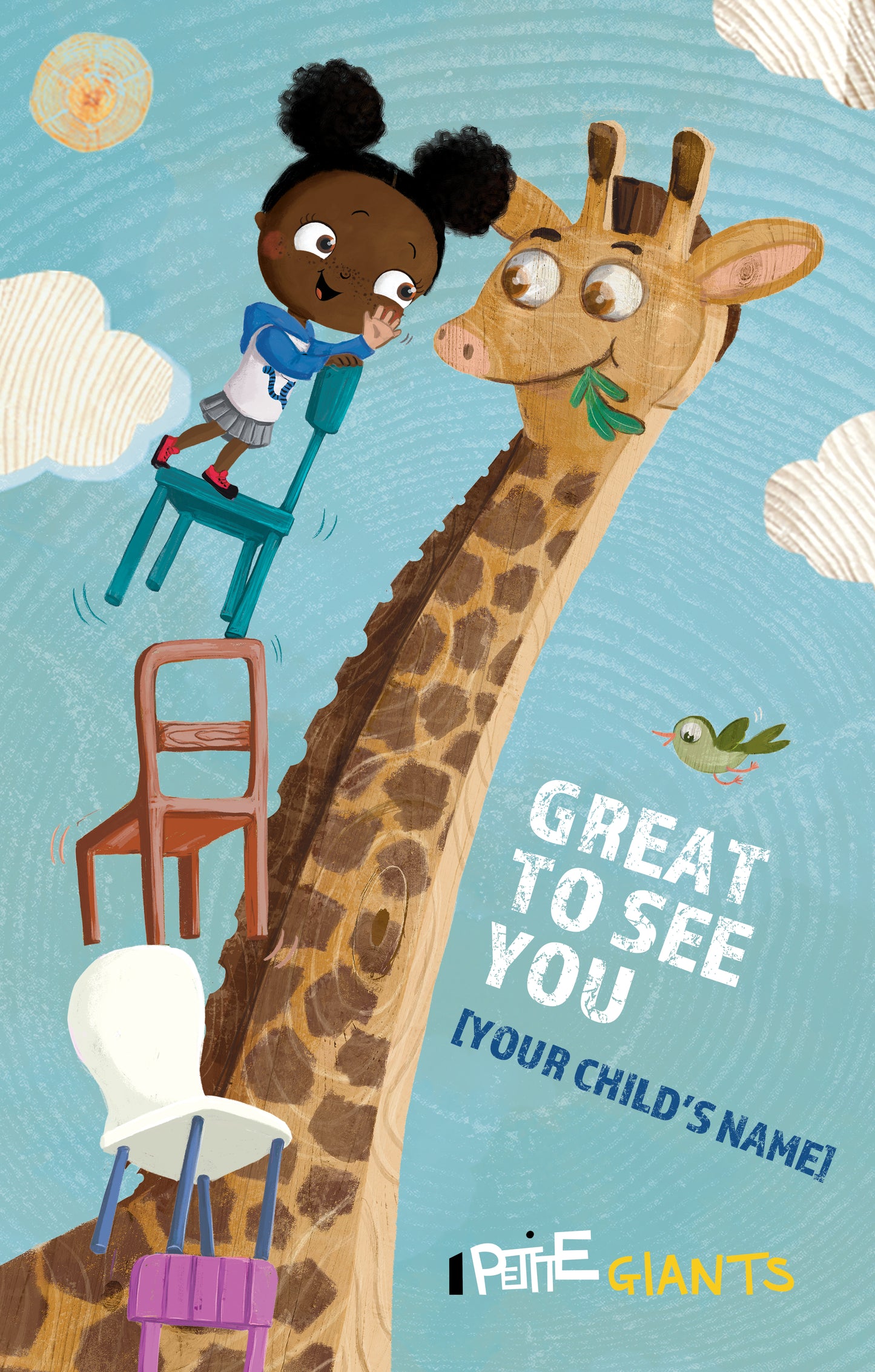 "My Friend Giraffe" Personalized Poster