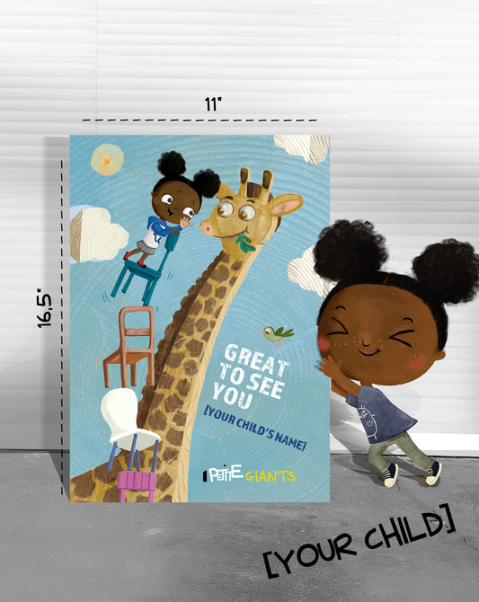 "My Friend Giraffe" Personalized Poster