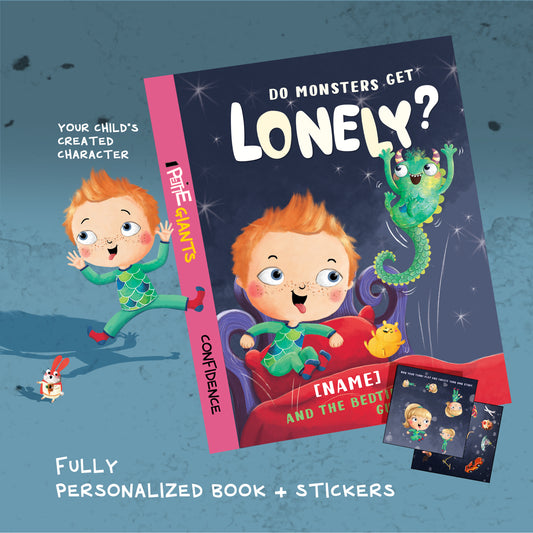 "Do Monsters Get Lonely?" Personalized Book with Stickers