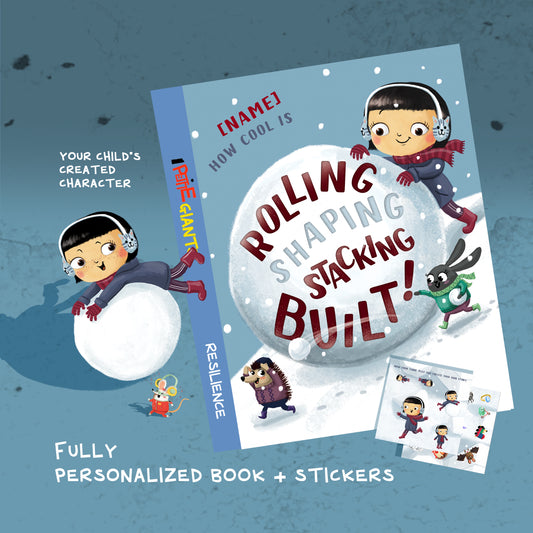 "Rolling, Shaping, Stacking - Built!" Personalized Book with Stickers