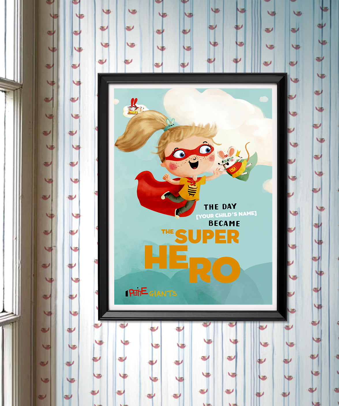 "The Day I Became a Superhero" Personalized Poster